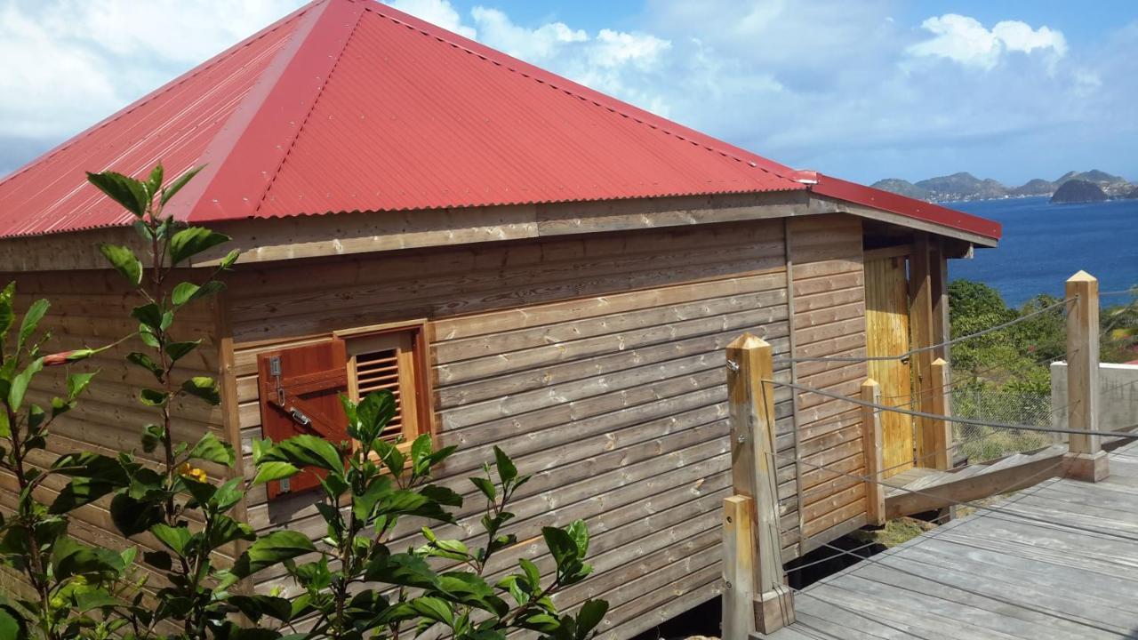 Ti Kaz Anoli Cottage En Bois Avec Vue Sur La Baie 下岛 外观 照片