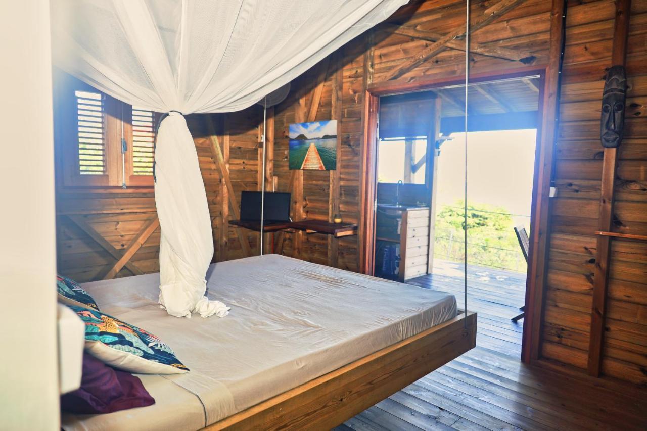 Ti Kaz Anoli Cottage En Bois Avec Vue Sur La Baie 下岛 外观 照片