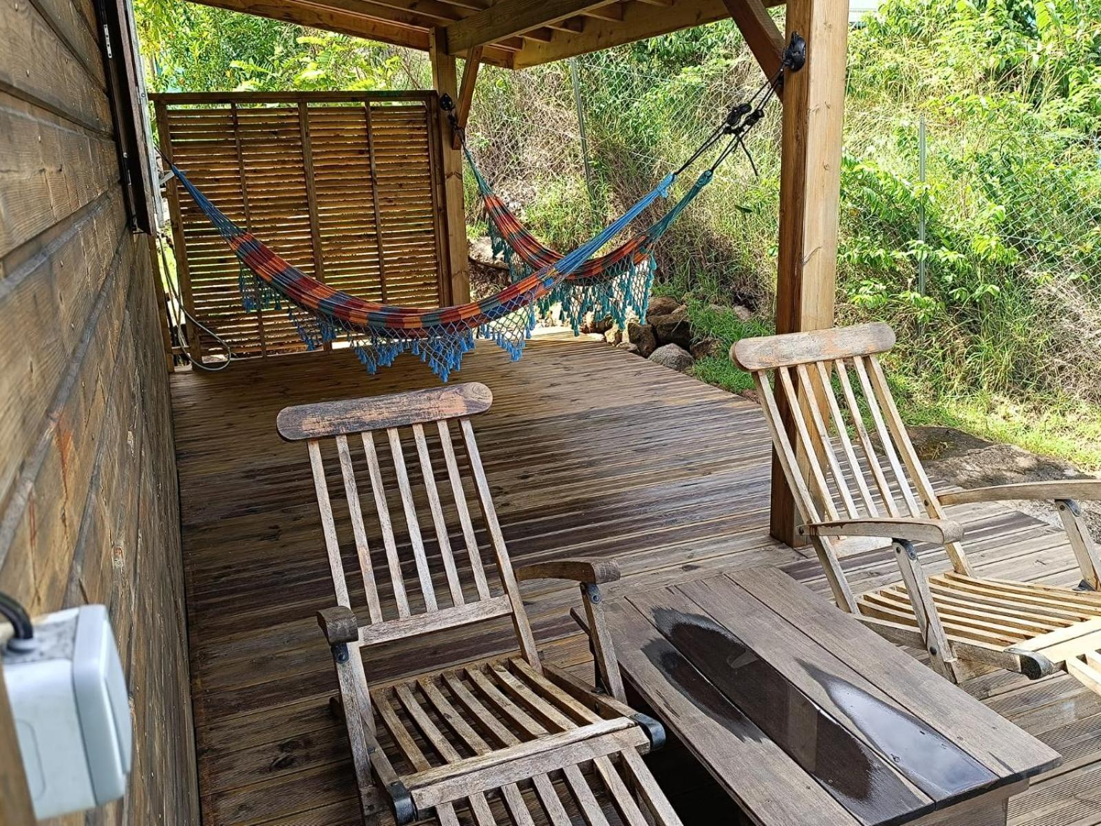 Ti Kaz Anoli Cottage En Bois Avec Vue Sur La Baie 下岛 外观 照片